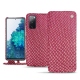 Samsung Galaxy S20 FE leather case - Serpent ciclamino