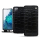 Capa em pele Samsung Galaxy S20 FE - Crocodile nero