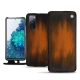 Housse cuir Samsung Galaxy S20 FE - Marron Patine