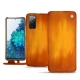 Housse cuir Samsung Galaxy S20 FE - Orange Patine