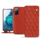 Housse cuir Samsung Galaxy S20 FE - Arange clouquié - Couture