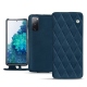 Samsung Galaxy S20 FE leather case - Blu mediterran - Couture