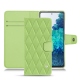 Housse cuir Samsung Galaxy S20 FE - Vert olive - Couture ( Nappa - Pantone 578U ) 