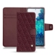 Capa em pele Samsung Galaxy S20 FE - Lie de vin - Couture ( Pantone 5115C ) 