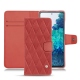 Samsung Galaxy S20 FE leather case - Cerise vintage - Couture