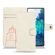 Capa em pele Samsung Galaxy S20 FE - Blanc escumo