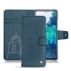 Samsung Galaxy S20 FE leather case - Blu mediterran