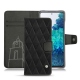 Housse cuir Samsung Galaxy S20 FE - Negre poudro - Couture