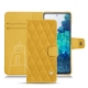 가죽 커버 Samsung Galaxy S20 FE - Jaune soulèu - Couture