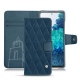 Custodia in pelle Samsung Galaxy S20 FE - Blu mediterran - Couture