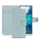 Samsung Galaxy S20 FE leather case - Bleu Ciel PU