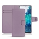 Samsung Galaxy S20 FE leather case - Lilas PU
