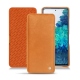Samsung Galaxy S20 FE leather case - Mandarine vintage ( Pantone 165C ) 