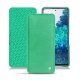 Samsung Galaxy S20 FE leather case - Menthe vintage ( Pantone 562C ) 