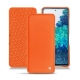 가죽 커버 Samsung Galaxy S20 FE - Orange fluo