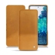 Samsung Galaxy S20 FE leather case - Or Maïa ( Pantone 871C ) 