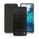 Samsung Galaxy S20 FE leather case - Crocodile nero