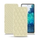 가죽 커버 Samsung Galaxy S20 FE - Ivoire - Couture ( Sleek P C12 - White ) 