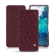 Capa em pele Samsung Galaxy S20 FE - Lie de vin - Couture ( Pantone 5115C ) 