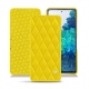 Capa em pele Samsung Galaxy S20 FE - Jaune fluo - Couture