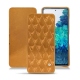 Samsung Galaxy S20 FE leather case - Or Maïa - Couture