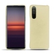 Coque cuir Sony Xperia 5 II - Beige ( Nappa - Pantone 7502C ) 