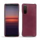 Sony Xperia 5 II leather cover - Prune vintage ( Pantone 512C ) 