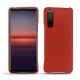 Sony Xperia 5 II leather cover - Papaye ( Pantone 180C ) 
