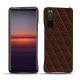 Funda de piel Sony Xperia 5 II - Châtaigne - Couture ( Pantone 476C ) 