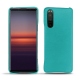 Capa em pele Sony Xperia 5 II - Bleu fluo