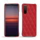 硬质真皮保护套 Sony Xperia 5 II - Rouge troupelenc - Couture