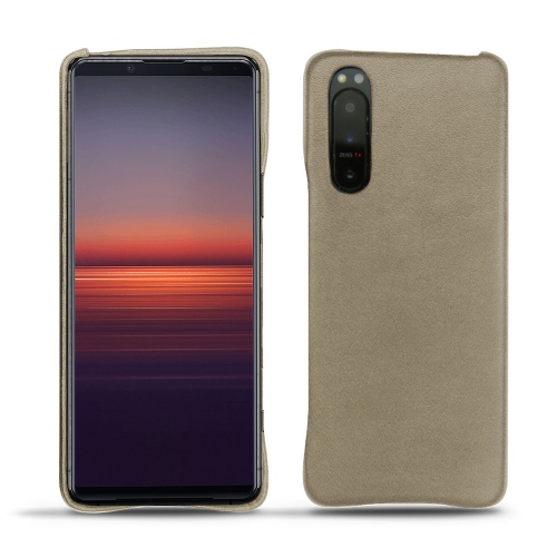 Leder-Heckwannen für Xperia 5 IIDarboun sabla ( Pantone #BCB1A1 )