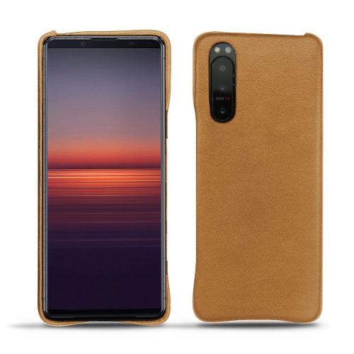 Scafi posteriori in pelle per Xperia 5 IICastan esparciate ( Pantone #824F2A )