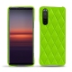 Custodia in pelle Sony Xperia 5 II - Vert fluo - Couture