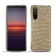 Sony Xperia 5 II leather cover - Autruche desert