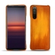 Sony Xperia 5 II leather cover - Orange Patine