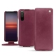 Capa em pele Sony Xperia 5 II - Prune vintage ( Pantone 512C ) 