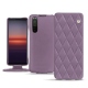 硬质真皮保护套 Sony Xperia 5 II - Lilas - Couture ( Nappa - Pantone 2645U ) 