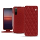 Sony Xperia 5 II leather case - Tomate - Couture ( Pantone 187C ) 