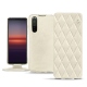 Housse cuir Sony Xperia 5 II - Blanc escumo - Couture