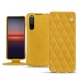 Lederschutzhülle Sony Xperia 5 II - Jaune soulèu - Couture