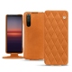 Housse cuir Sony Xperia 5 II - Mandarine vintage - Couture