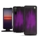 Sony Xperia 5 II leather case - Violet Patine
