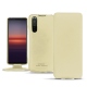 Sony Xperia 5 II leather case - Beige PU