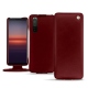 Housse cuir Sony Xperia 5 II - Rouge Veggie