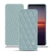 硬质真皮保护套 Sony Xperia 5 II - Bleu ciel - Couture ( Nappa - Pantone 277C ) 