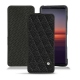 Lederschutzhülle Sony Xperia 5 II - Ebène - Couture ( Sleek P C12 - Black ) 