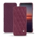 Sony Xperia 5 II leather case - Prune vintage - Couture