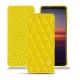 Lederschutzhülle Sony Xperia 5 II - Jaune fluo - Couture