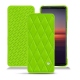 Funda de piel Sony Xperia 5 II - Vert fluo - Couture